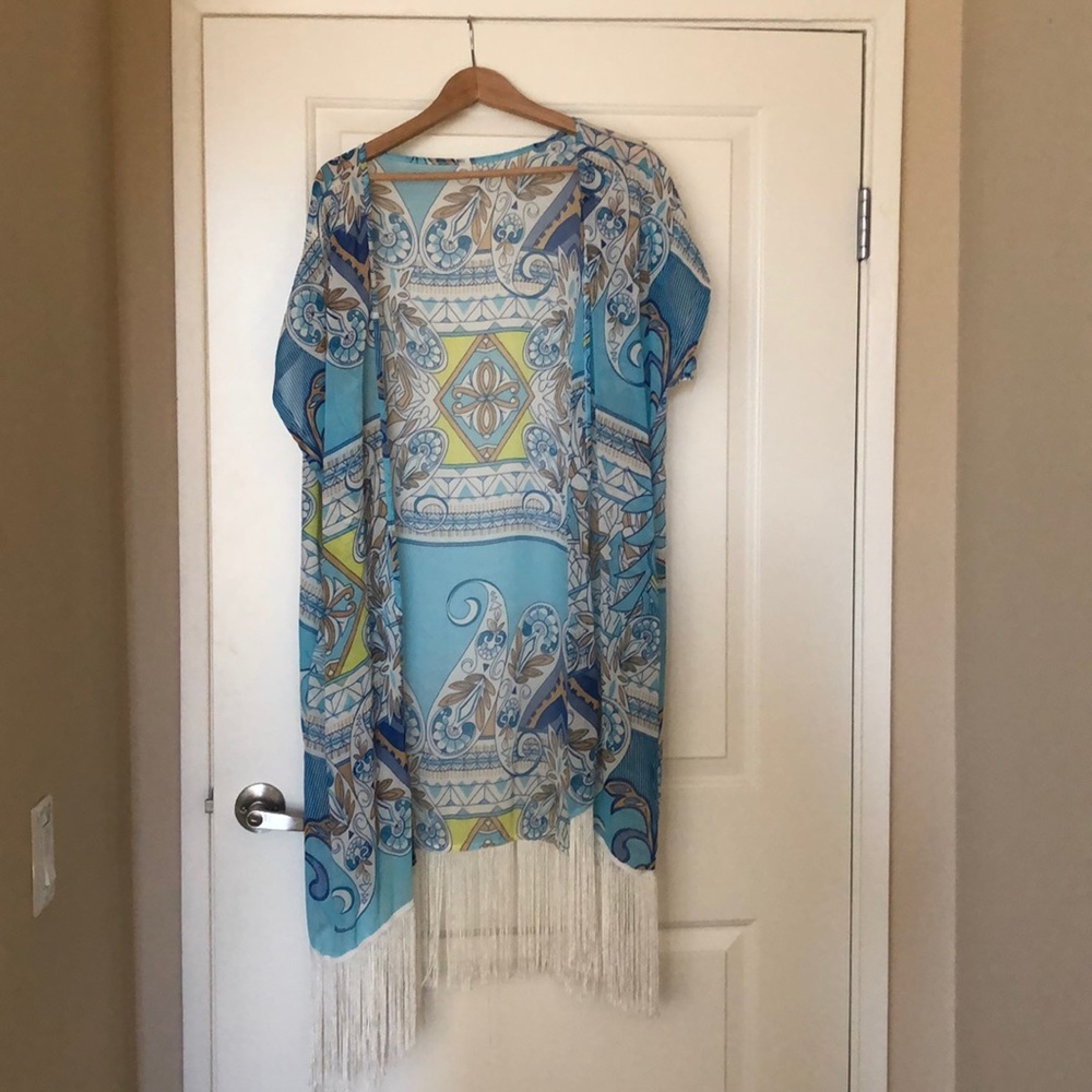 Sheer bathing suit coverup